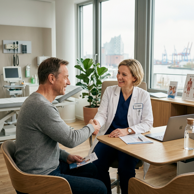 Vertrauensvolles Gespräch in der Praxis